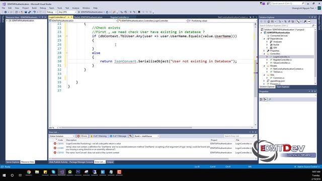 Kotlin Android Tutorial - Authentication with ASP NET Core MVC API смотреть онлайн