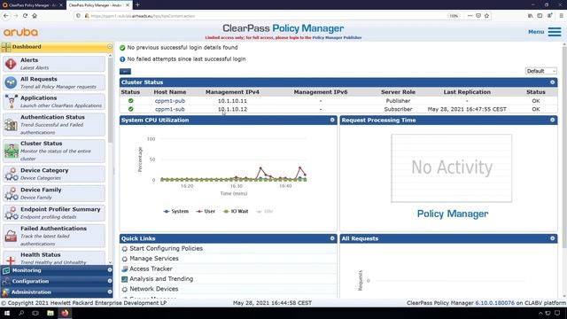 Aruba ClearPass Workshop (2021) - Getting Started #4 - Building a ClearPass Cluster смотреть онлайн