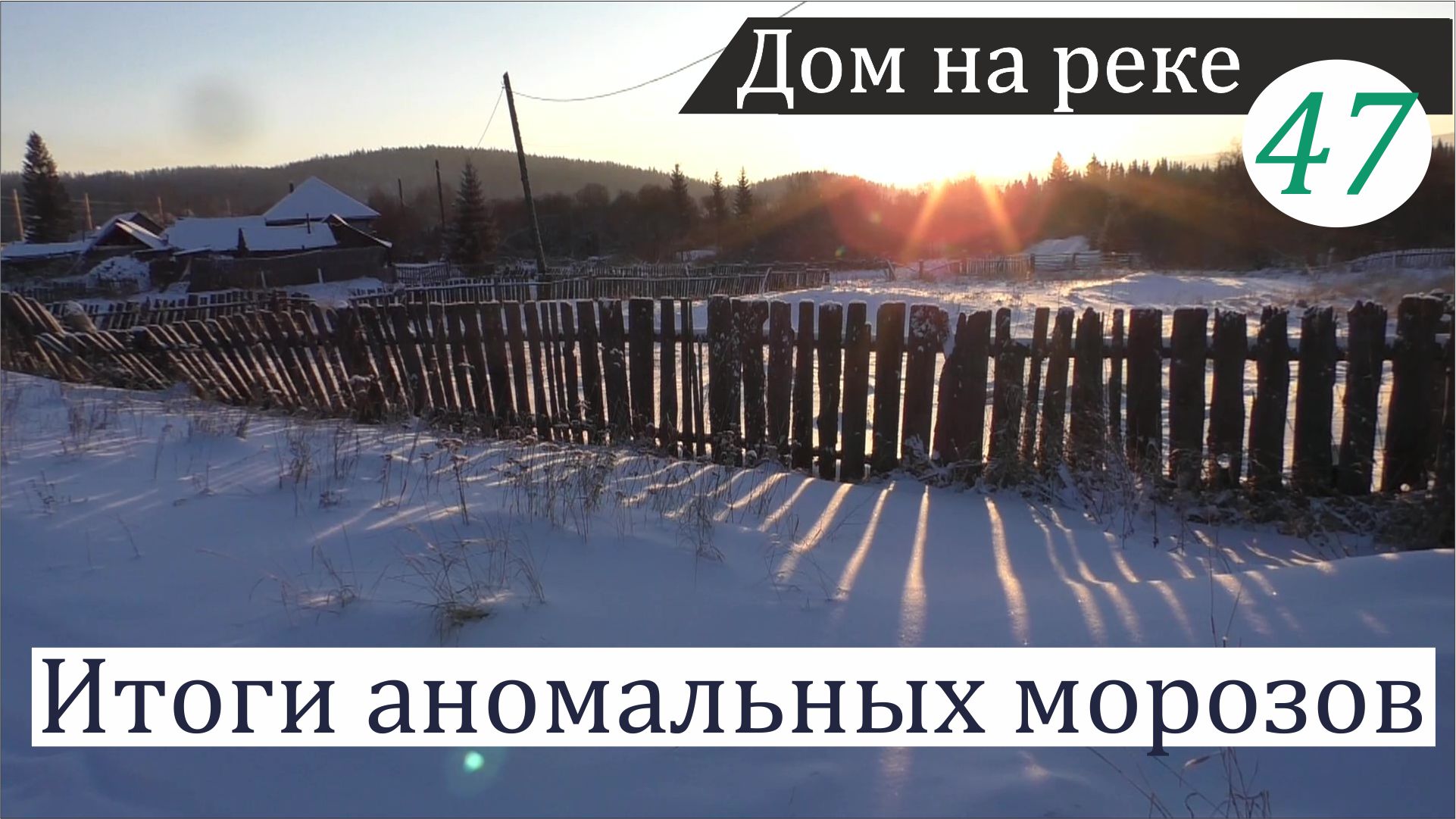 Неожиданные итоги аномальных морозов и вкусная посылка из Санкт-Петербурга. Дом на реке, часть 47 смотреть онлайн