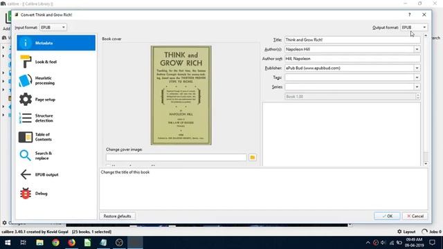 Convert Books and documents Using calibre ebook manager to different formats смотреть онлайн