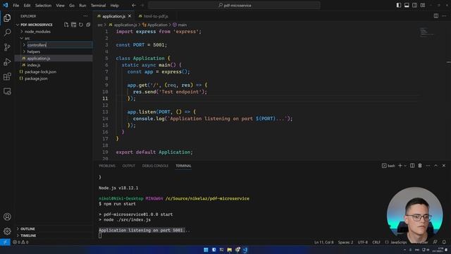 Create a Node.js HTML to PDF Microservice - Coding Session ? смотреть онлайн