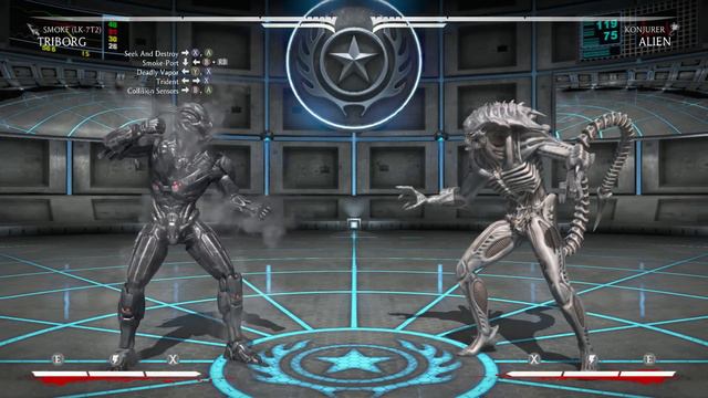 Mortal Kombat X Triborg Combos - SMOKE COMBO TUTORIAL! смотреть онлайн