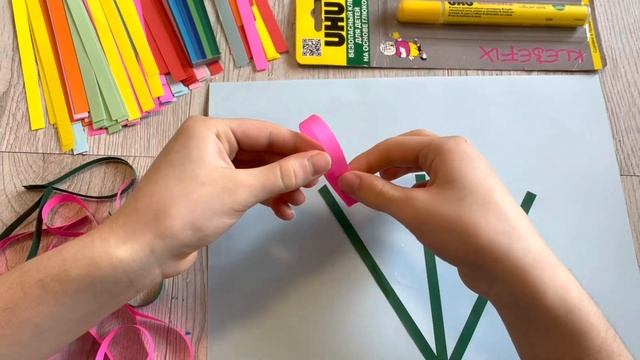 АППЛИКАЦИЯ из БУМАГИ на 8 Марта | Поделки на 8 Марта Подарок Маме Бабушке | Поделки Весна смотреть онлайн