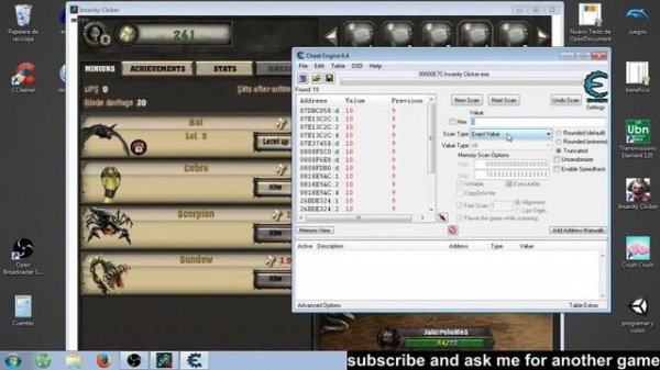 Insanity clicker cheats cheat engine