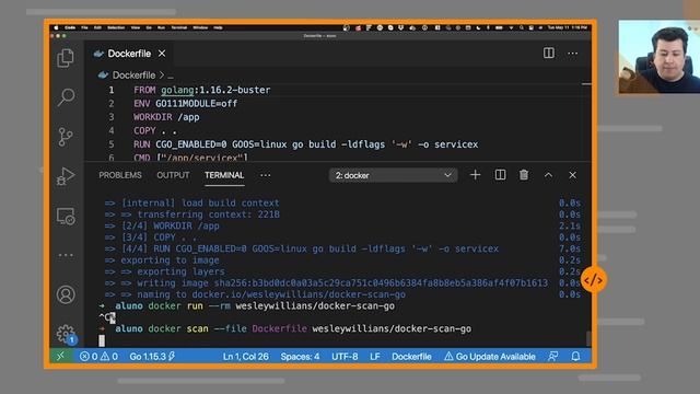 Multistage build e varredura de segurança em imagens Docker com Snyk смотреть онлайн
