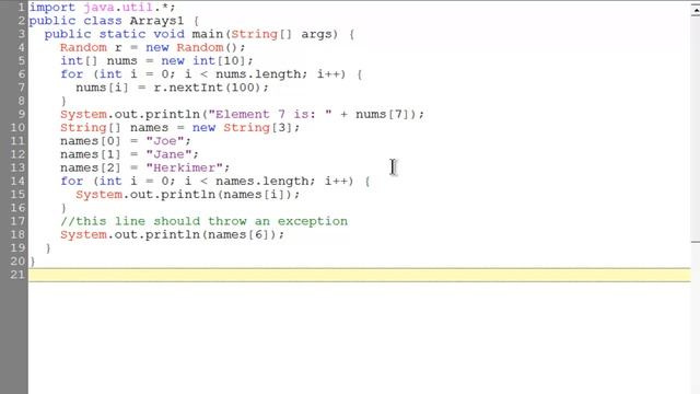 Working with Java Arrays смотреть онлайн