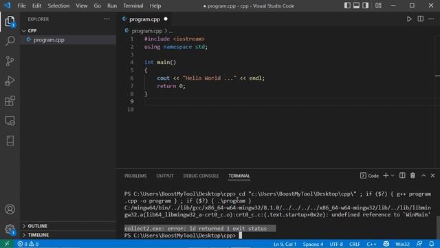 Fix Error: Undefined Reference to WinMain | Collect2.exe: error: ld returned 1 exit status | C/C++ смотреть онлайн