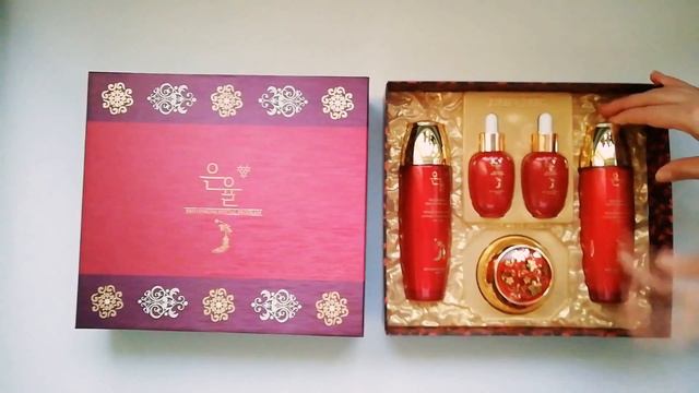 Eunyul Подарочный набор корейской косметики с красным женьшенем от Euynul смотреть онлайн