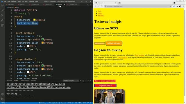 37. SCSS a Sass - Podmínky: if, else, else if смотреть онлайн