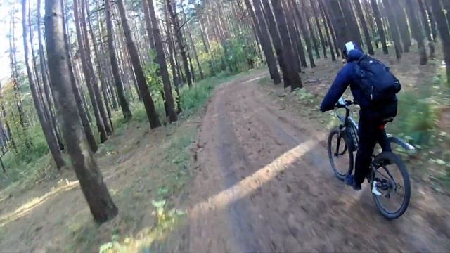 Скоростной участок в лесу (протестировал экшен камеру Eken 4k) смотреть онлайн