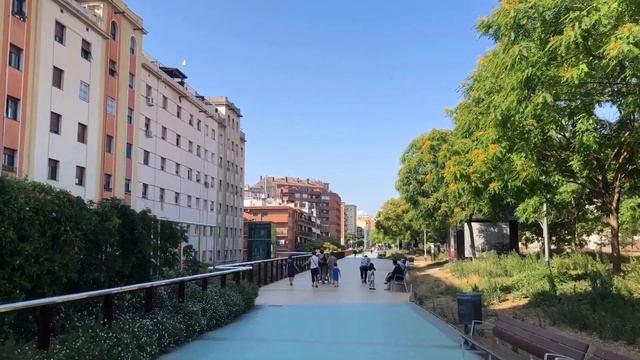 [[SPAIN-BARCELONA]] Walking Gran Via de Carles III to Sants station смотреть онлайн