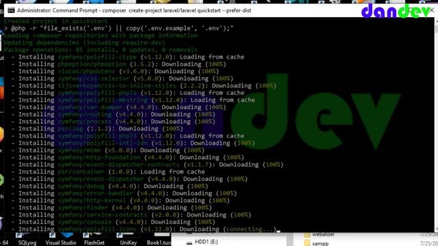 Cài đặt laravel bằng composer |dandev смотреть онлайн
