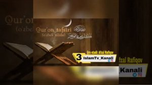 Quron tafsiri 3-pora (o'zbek tilida)  Afzal Rafiqov