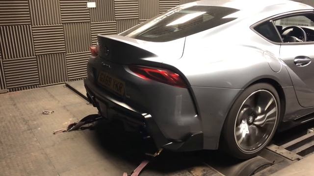 Whifbitz tuned Toyota Supra A90 stage 3, dyno powe run!! смотреть онлайн