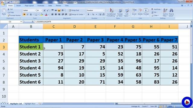 Excel Conditional Formating - Create your own rules - Complex Examples смотреть онлайн