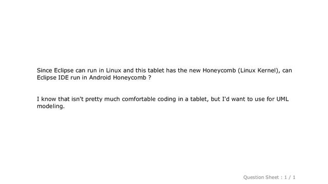 Android : Is possible install Eclipse IDE in a Galaxy Tab? смотреть онлайн