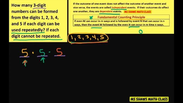 How many 3-digit numbers can be formed from 1,2,3,4,5 is each digit can be used repeatedly смотреть онлайн