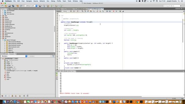 #4 (Brick Breaker javaFx tutorial) the gameLoop and moving stuff смотреть онлайн
