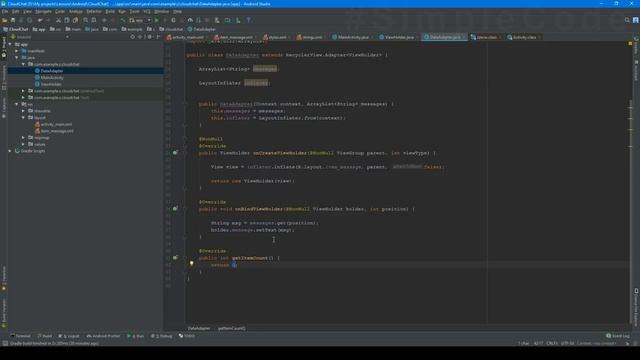 Создание мессенджера для Android. Вывод сообщений из базы данных #4 смотреть онлайн