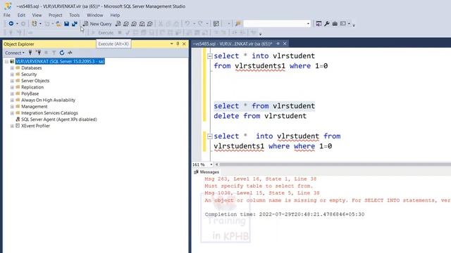 How to copy data from tables using set operators into a new table contact @9059868766 VLR Training смотреть онлайн