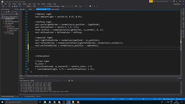 OpenGL/C++ 3D Tutorial 20 - Specular Lighting (Phong shading - Shininess!) смотреть онлайн