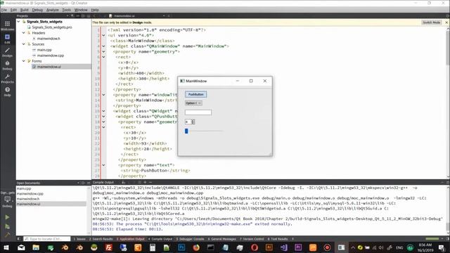 Qt5 C++ GUI Programming Cookbook, 2nd Edition | 2. Event Handling - Signals and Slots смотреть онлайн