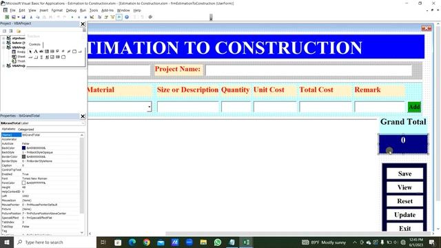 Estimation for Construction | Excel VBA Project смотреть онлайн