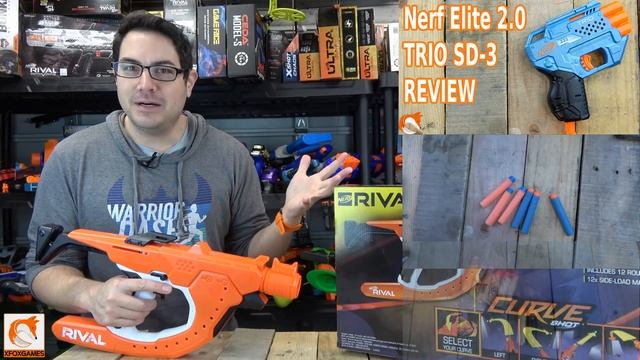 REVIEW - Nerf Rival SideSwipe XXI-1200 Blaster Unboxing CURVE IT!!! смотреть онлайн