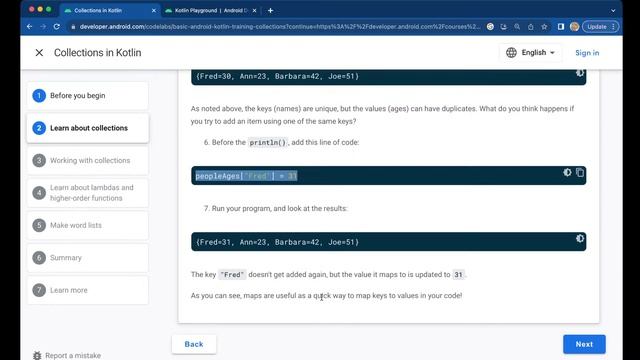 Android Development Tutorial - Collections in Kotlin pt.1 смотреть онлайн