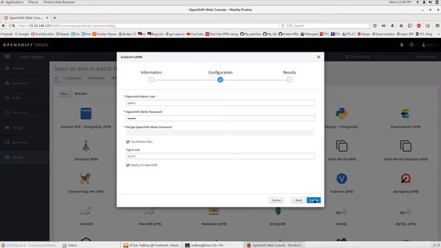 Provision and Deprovision kubevirt-apb смотреть онлайн