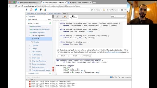 Let's Learn Kotlin - Part 1 - Functions, Default and Named Params, Lambdas смотреть онлайн
