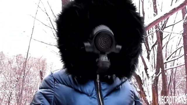 MASK MP-3 FROM GAS MASK PMK-5 / GP-21, WITH TWO INDUSTRIAL FILTERS AND BLACK VISOR TONING.