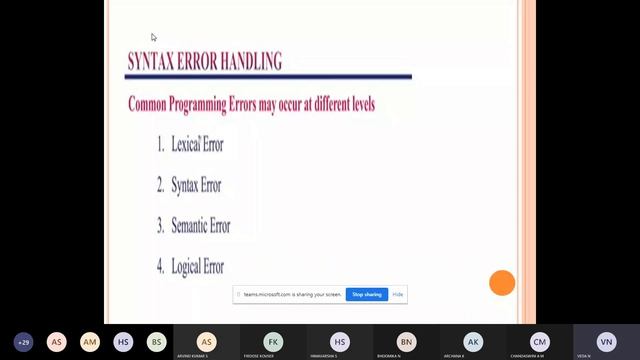 SS & CD - syntax error handling смотреть онлайн