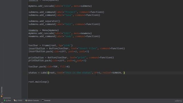 Complete Python Course - Beginner to Advance 100 Tkinter Making Status Bar смотреть онлайн