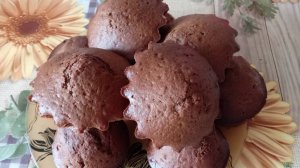 ШОКОЛАДНЫЕ КЕКСЫ НА СМЕТАНЕ