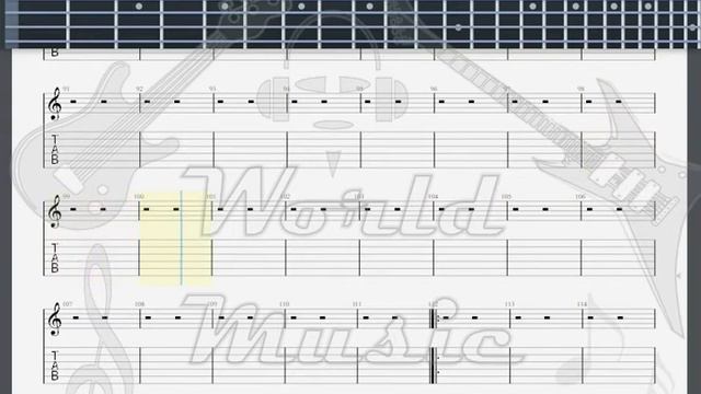 Helloween A Tale That Wasn't Right GUITAR TAB смотреть онлайн
