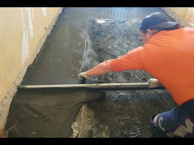 Цементная Стяжка пола под Ламинат Расход материалов Установка Маяков смотреть онлайн