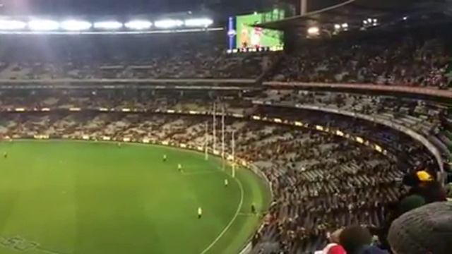 Hawks v Swans MCG winning song смотреть онлайн