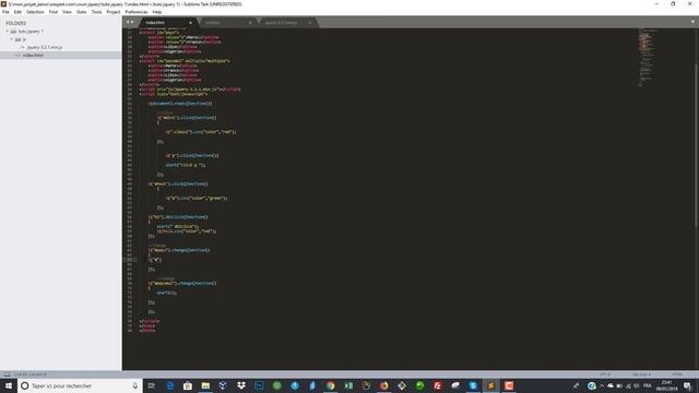 tuto jquery :event Change jquery تعلم смотреть онлайн