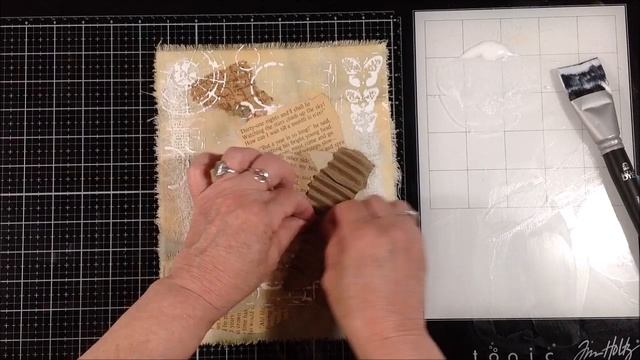 Muslin, Plaster, Cardboard & Cheesecloth Mixed Media Collage