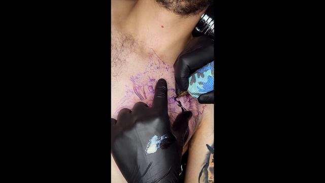 Wolf Tattoo - Time lapse | Real time смотреть онлайн