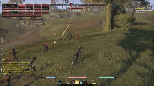 ESO Elder Scrolls Online Closed Beta Leak Mass PvP Cyrodil Footage смотреть онлайн