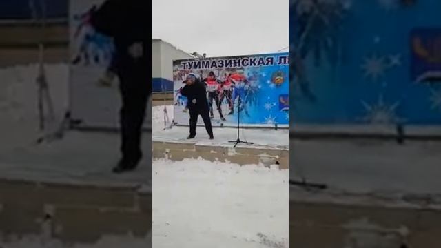 Выступление на соревнованиях Лыжня России 2019 в МР Туймазинский район смотреть онлайн