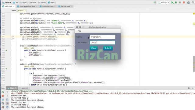 JavaFX: Testing Connection смотреть онлайн