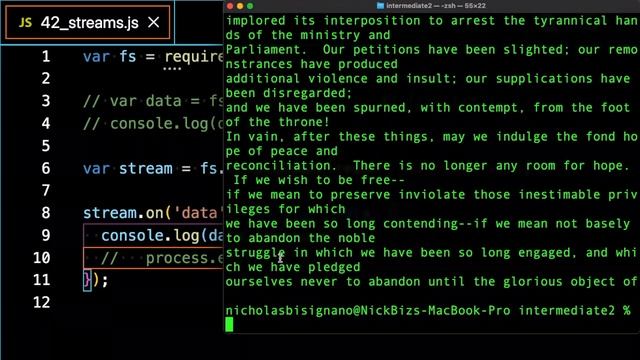 Streams - JavaScript смотреть онлайн