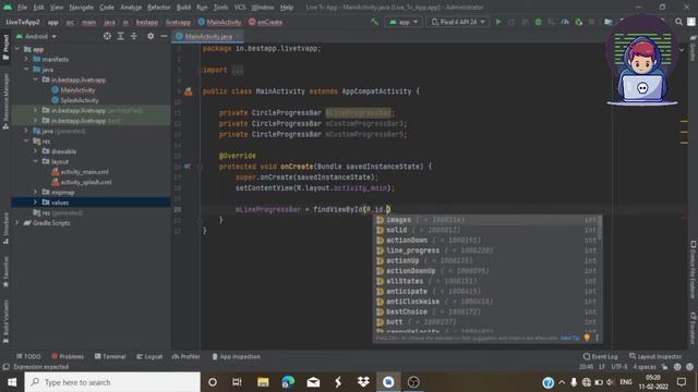 Stylish Progressbar in Android studio || stylish progress bar смотреть онлайн