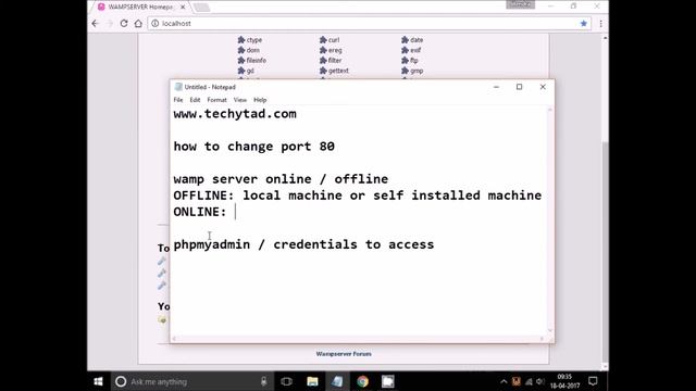 How to change port 80 in WAMP server Hindi, PHP tutorial, Know more about PHPMyAdmin смотреть онлайн