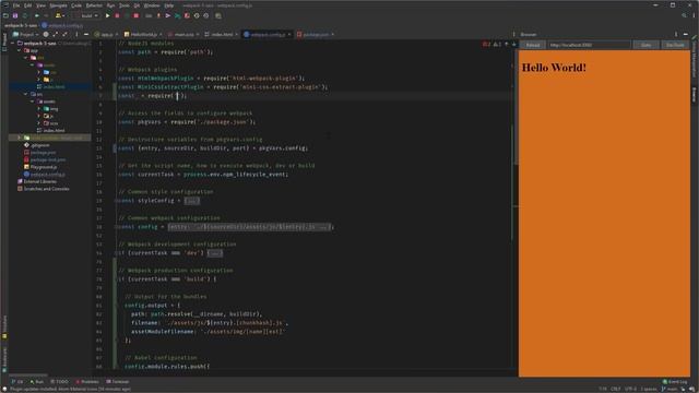 Webpack 5 with SASS Part 2, The Production Configuration смотреть онлайн