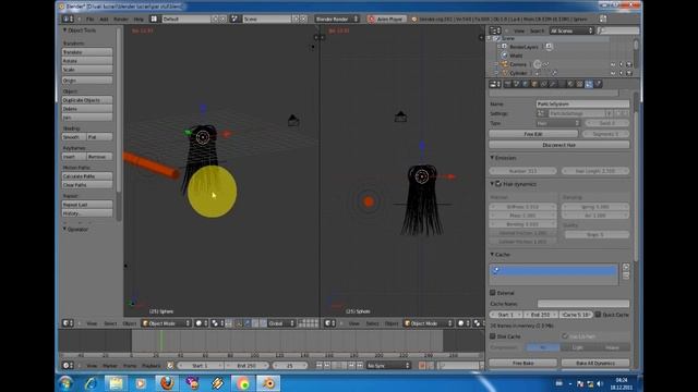 HAIR COLLISION with blender 2.61.wmv смотреть онлайн