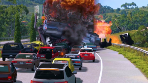 Сумасшедшая погоня - Ад на дороге - BeamNG Drive #beamng #crashtest #crash